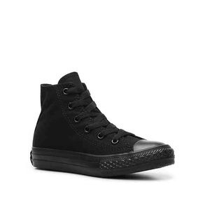 All black high top Converse